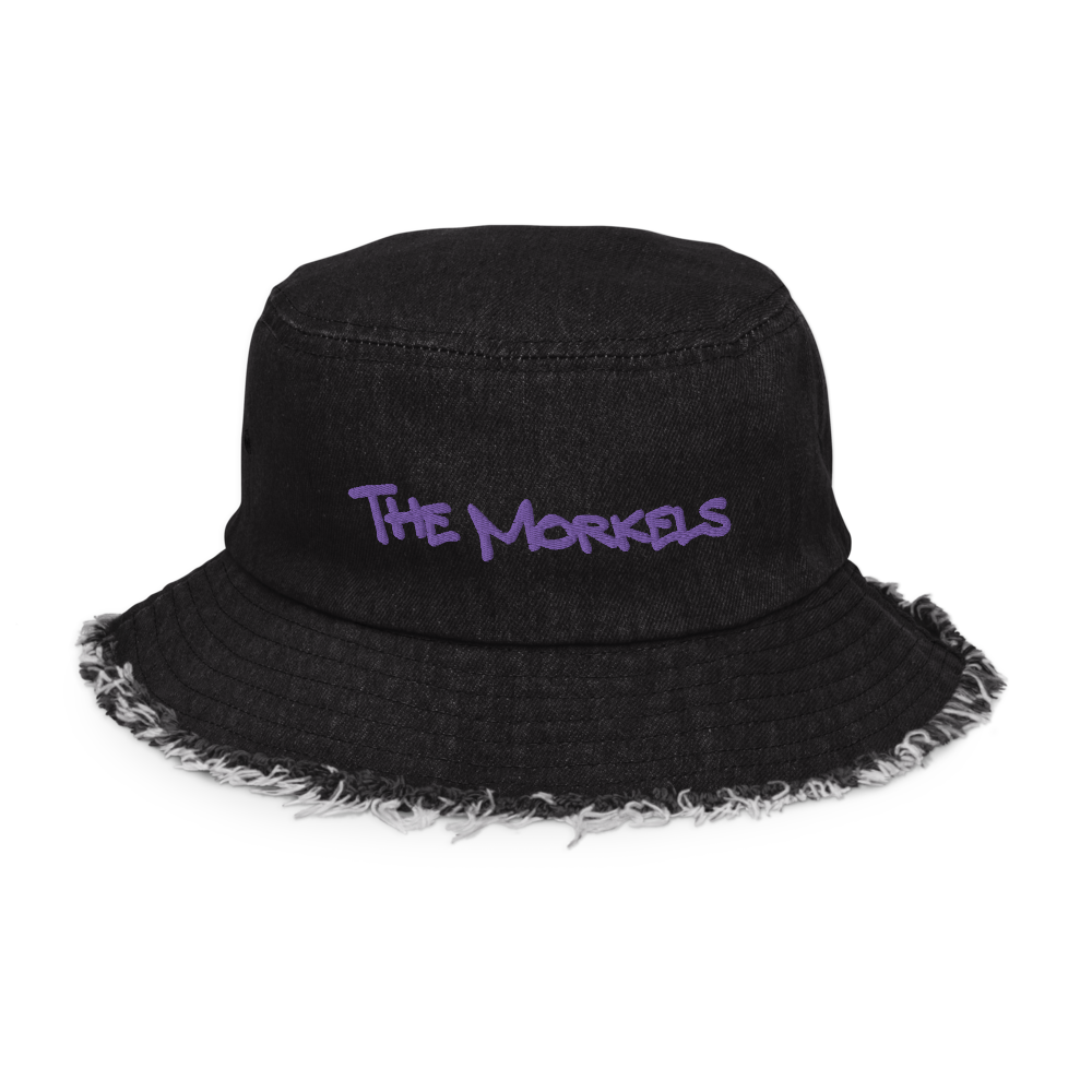 "The Morkels" Distressed Denim Bucket Hat