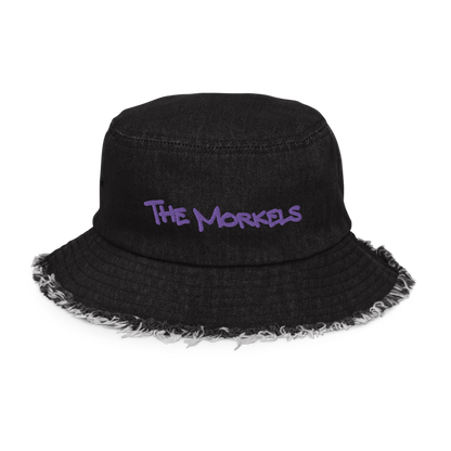 "The Morkels" Distressed Denim Bucket Hat