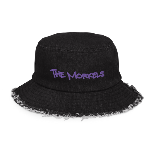 "The Morkels" Distressed Denim Bucket Hat