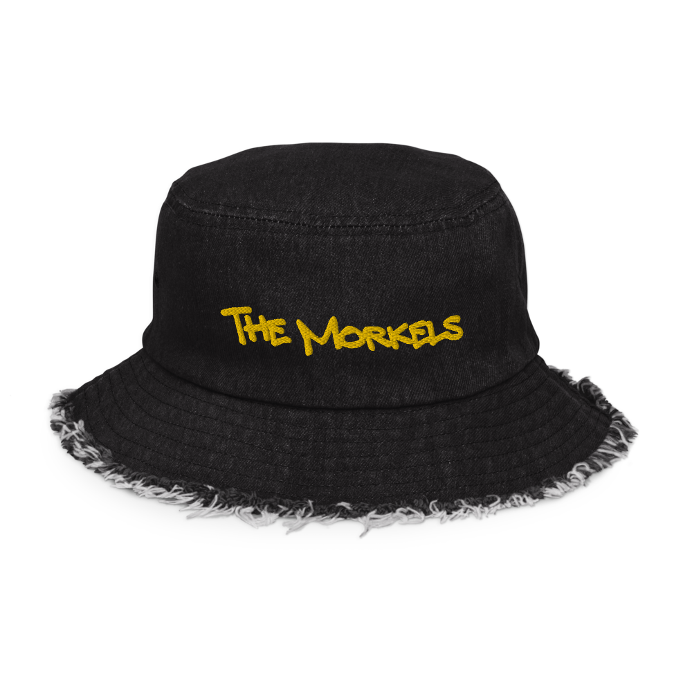 "The Morkels" Distressed Denim Bucket Hat