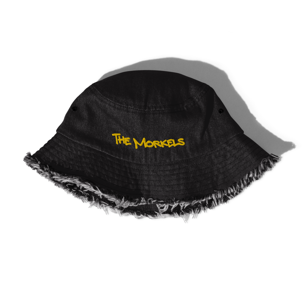 "The Morkels" Distressed Denim Bucket Hat