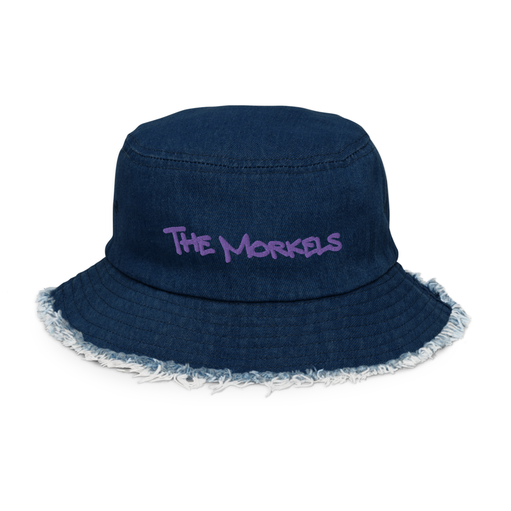 "The Morkels" Distressed Denim Bucket Hat