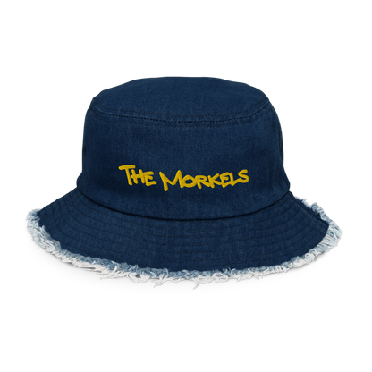 "The Morkels" Distressed Denim Bucket Hat