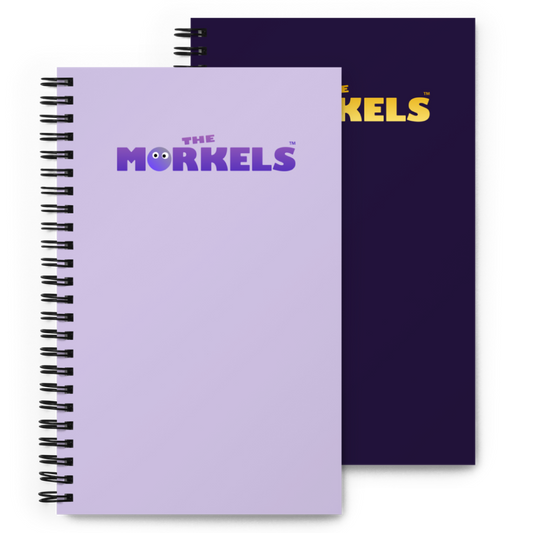 Morkel Logo Dotted Spiral Notebook - Purple
